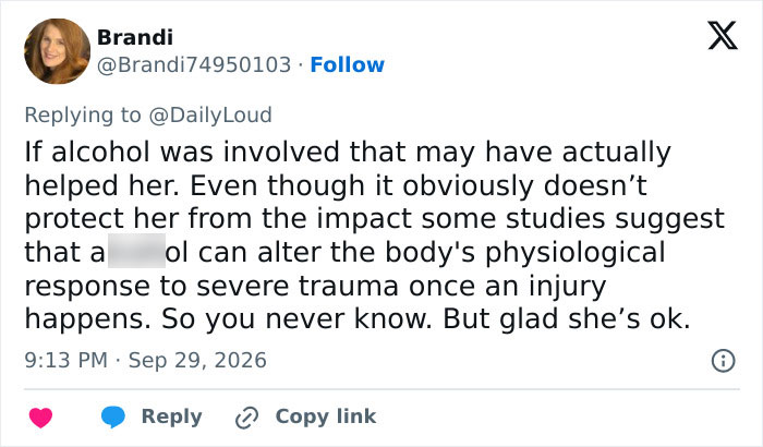 Student Fell 8 Stories From Apartment Window While Dancing, What Broke Her Fall Is Being Called A Miracle Student Fell 8 Stories From Apartment Window While Dancing, What Broke Her Fall Is Being Called A Miracle
