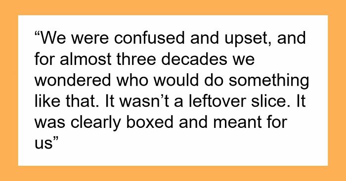A 28-Year-Old Wedding Cake Mystery Gets Accidentally Solved, Leaves Bride Even More Upset