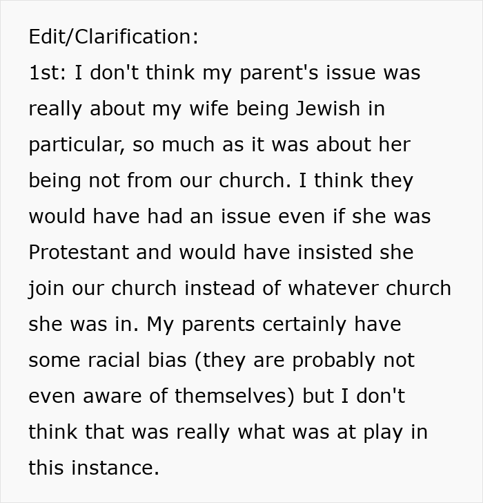 Religious Parents Try To Sabotage Son's Relationship But Fail When Extended Family Sides With Him Religious Parents Try To Sabotage Son's Relationship But Fail When Extended Family Sides With Him