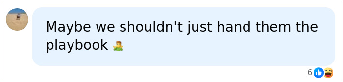 Social media comment expressing caution about AI playbook usage