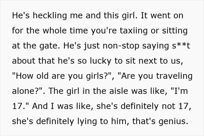 Woman Tries To Ignore Creepy Seatmate Who Won’t Shut Up, Until She Gets Moved And The Reason Surprises Her Woman Tries To Ignore Creepy Seatmate Who Won’t Shut Up, Until She Gets Moved And The Reason Surprises Her