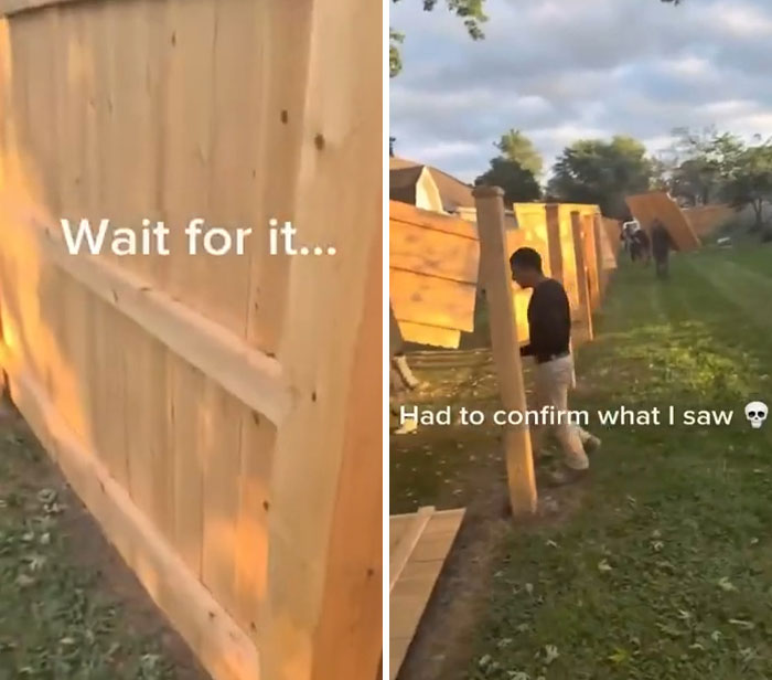 Fence builders disassembling a fence in response to a customer's refusal to pay, highlighting the brutal response. Fence builders disassembling a fence in response to a customer's refusal to pay, highlighting the brutal response.