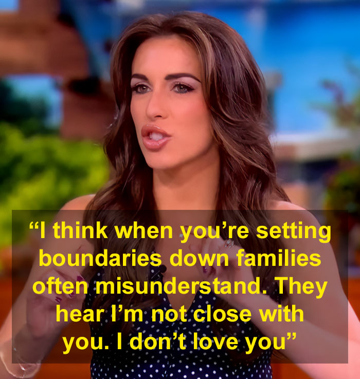 Woman explains family misunderstandings about setting boundaries and love Woman explains family misunderstandings about setting boundaries and love