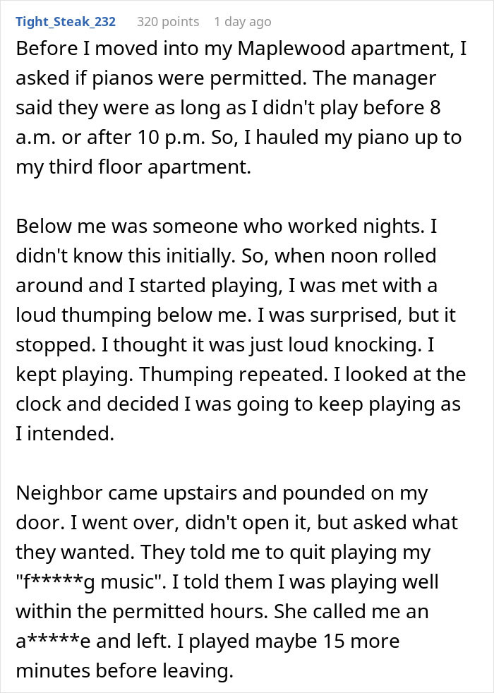 Noisy Neighbors Refuse To Back Down, So Person Makes Their Lives Miserable Until They Leave Noisy Neighbors Refuse To Back Down, So Person Makes Their Lives Miserable Until They Leave