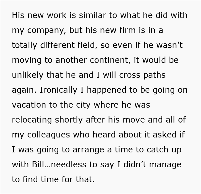Text about a mentor relocating to a new job after gender-biased incident. Text about a mentor relocating to a new job after gender-biased incident.