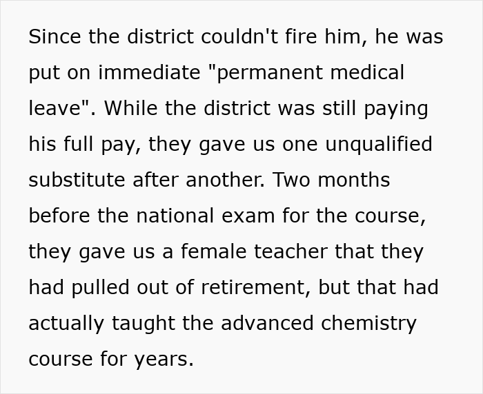Chauvinist Teacher Turns Student's Life Nightmarish, She Makes Sure High School Gets Rid Of Him Chauvinist Teacher Turns Student's Life Nightmarish, She Makes Sure High School Gets Rid Of Him