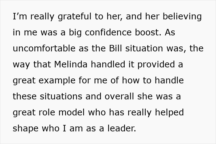 Text snippet explaining how a mentor became a great role model to help navigate a gender-biased workplace. Text snippet explaining how a mentor became a great role model to help navigate a gender-biased workplace.