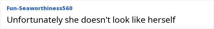 Reddit comment expressing skepticism about a supermodel's viral transformation.