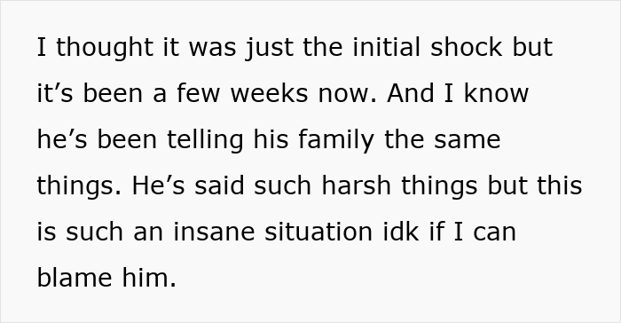 Text describing boyfriend telling family harsh things and situation being insane Text describing boyfriend telling family harsh things and situation being insane