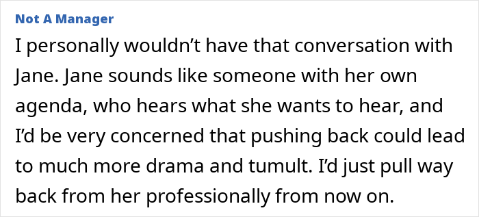 An online comment about pulling back professionally to avoid drama with a mentor who reported a boss An online comment about pulling back professionally to avoid drama with a mentor who reported a boss