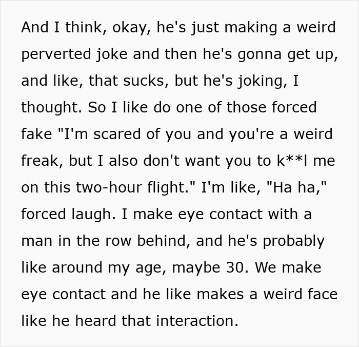 Woman Tries To Ignore Creepy Seatmate Who Won’t Shut Up, Until She Gets Moved And The Reason Surprises Her Woman Tries To Ignore Creepy Seatmate Who Won’t Shut Up, Until She Gets Moved And The Reason Surprises Her