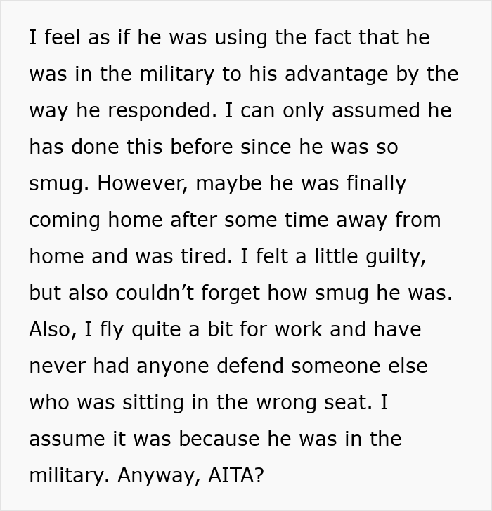Service Member Feels Entitled To Window Seat As He's In Uniform, Acts Smug When He&rsquo;s Asked To Move