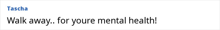 A comment advises to walk away for your mental health, related to a dangerous personality type. A comment advises to walk away for your mental health, related to a dangerous personality type.