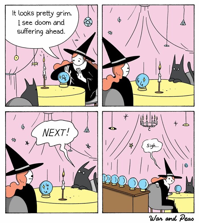 50 Hilarious Cat Comics By ‘War And Peas’ That Capture The Chaos Of Living With Feline
