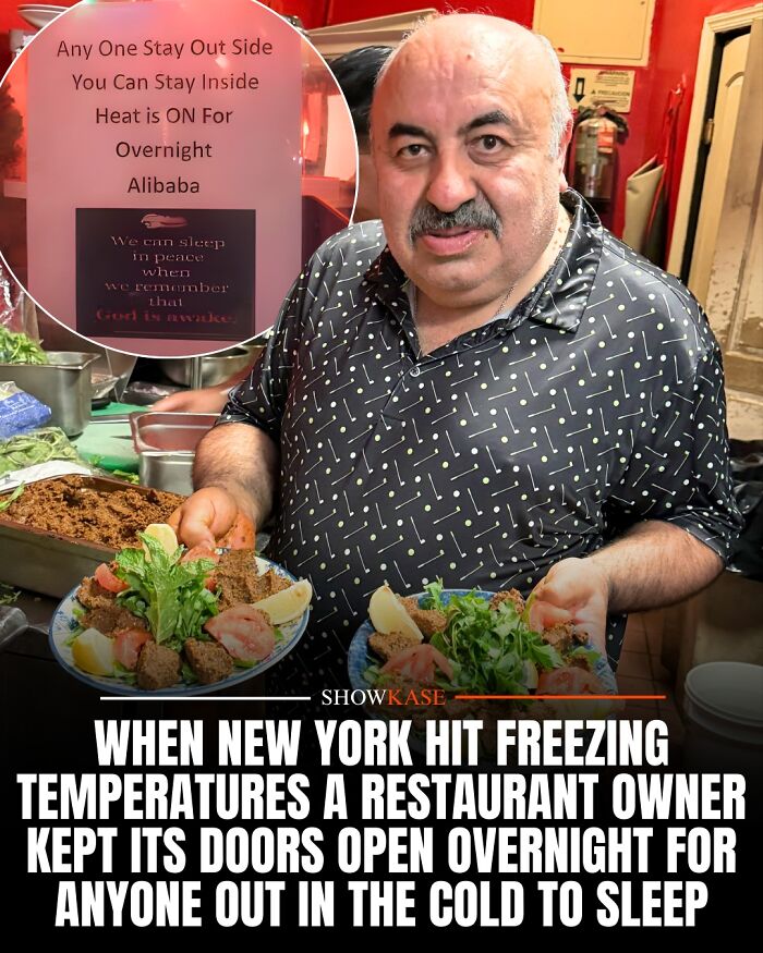 A restaurant owner who opened his doors in the freezing cold, as one of the most wholesome stories.