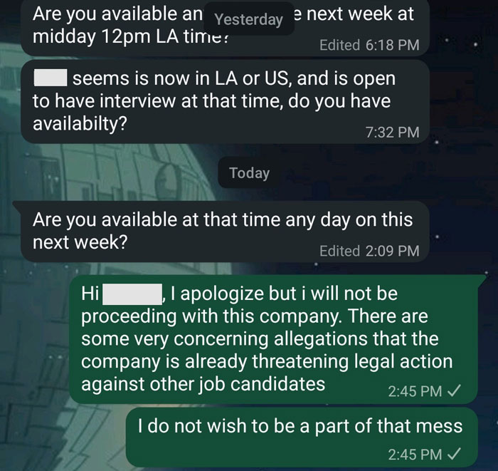 Woman’s Job Interview Goes Viral For All The Wrong Reasons, But She Refuses To Back Down After Company Reacts Woman’s Job Interview Goes Viral For All The Wrong Reasons, But She Refuses To Back Down After Company Reacts
