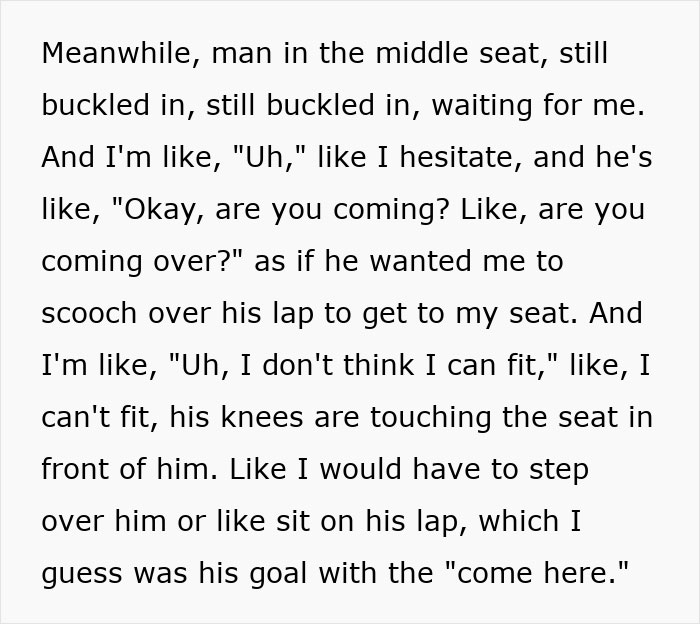 Woman Tries To Ignore Creepy Seatmate Who Won’t Shut Up, Until She Gets Moved And The Reason Surprises Her Woman Tries To Ignore Creepy Seatmate Who Won’t Shut Up, Until She Gets Moved And The Reason Surprises Her