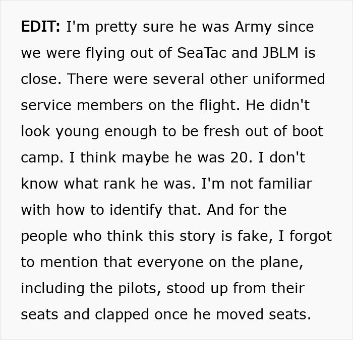 Service Member Feels Entitled To Window Seat As He's In Uniform, Acts Smug When He&rsquo;s Asked To Move