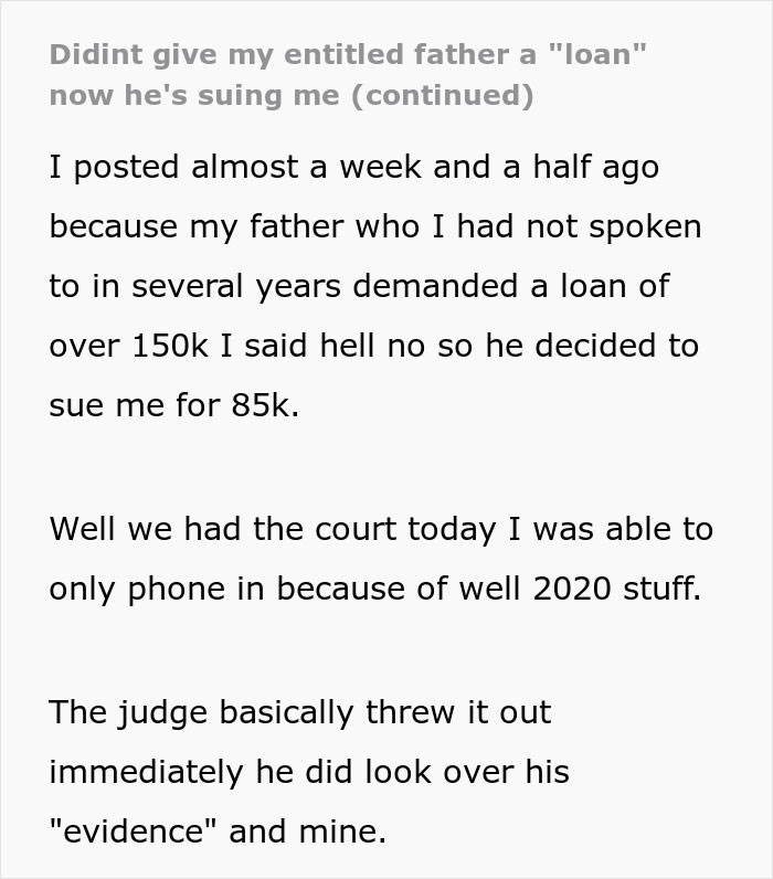 Man's Laughable $85k Lawsuit Against Daughter Gets Him In More Trouble Than He Expected