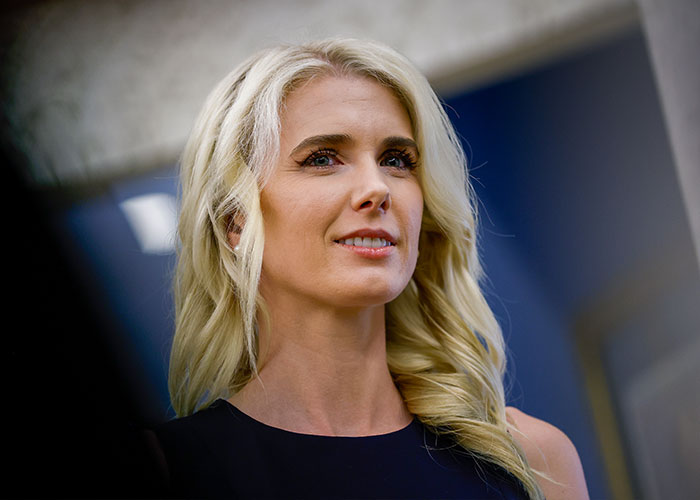 Close-up of Natalie Harp, central figure in the viral image with Trump.