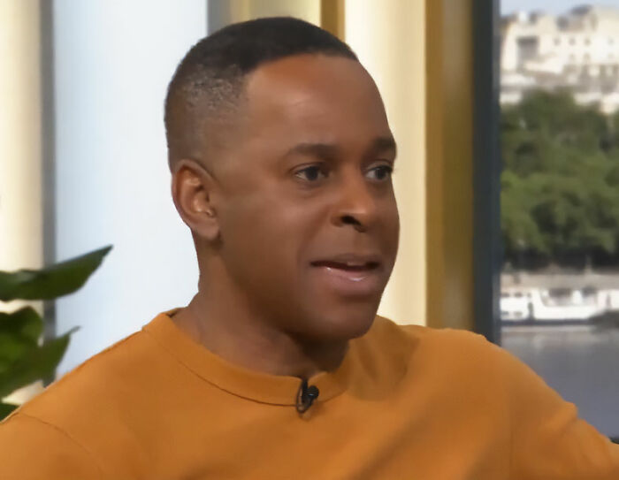 A show host reacts to an appalling remark about his skin from a Harry Potter star on live TV. A show host reacts to an appalling remark about his skin from a Harry Potter star on live TV.