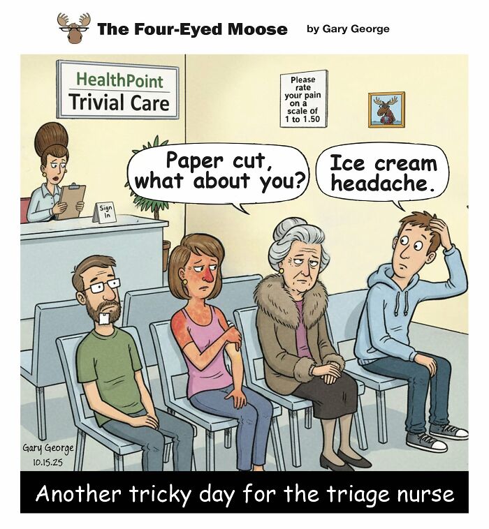 Gary George Turns Everyday Situations Into Cleverly Absurd Comics (30 Pics)