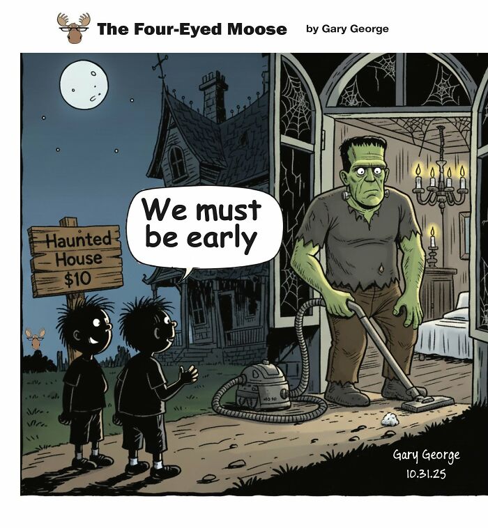 Gary George Turns Everyday Situations Into Cleverly Absurd Comics (30 Pics)