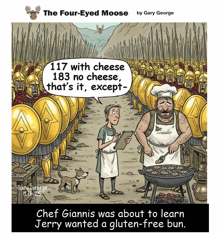 Gary George Turns Everyday Situations Into Cleverly Absurd Comics (30 Pics)