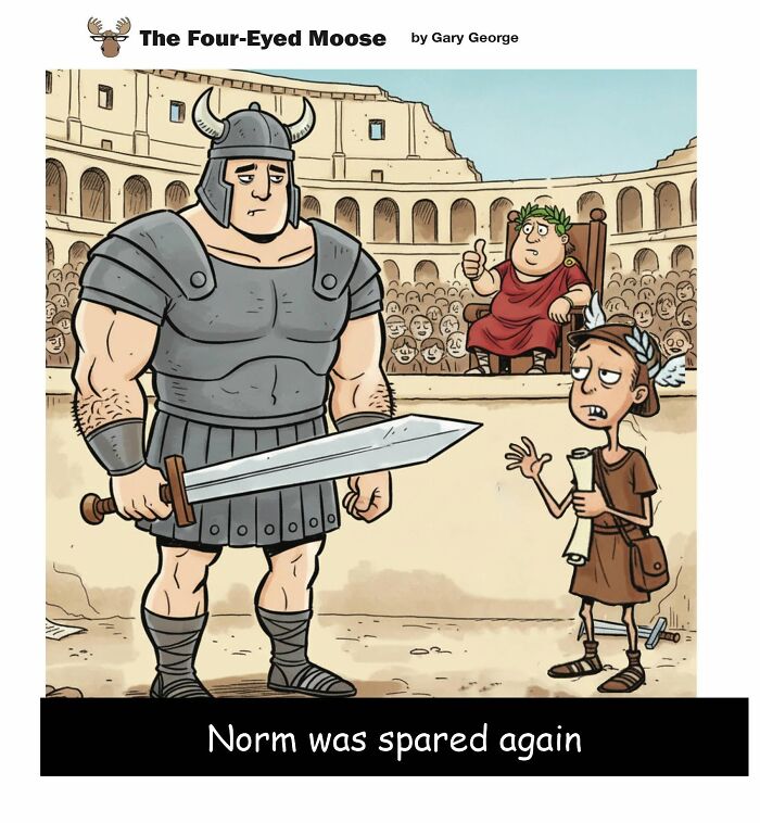 Gary George Turns Everyday Situations Into Cleverly Absurd Comics (30 Pics)