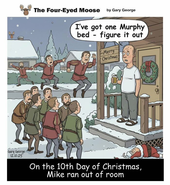 Gary George Turns Everyday Situations Into Cleverly Absurd Comics (30 Pics)