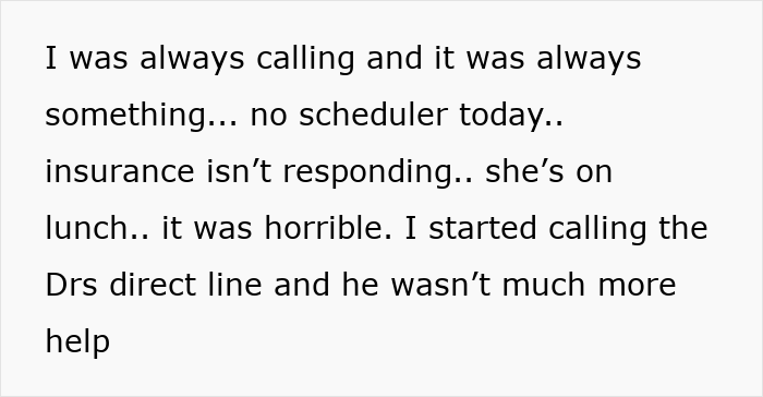 Text snippet about medical appointments and insurance issues, related to rare cancer and ears won't pop. Text snippet about medical appointments and insurance issues, related to rare cancer and ears won't pop.