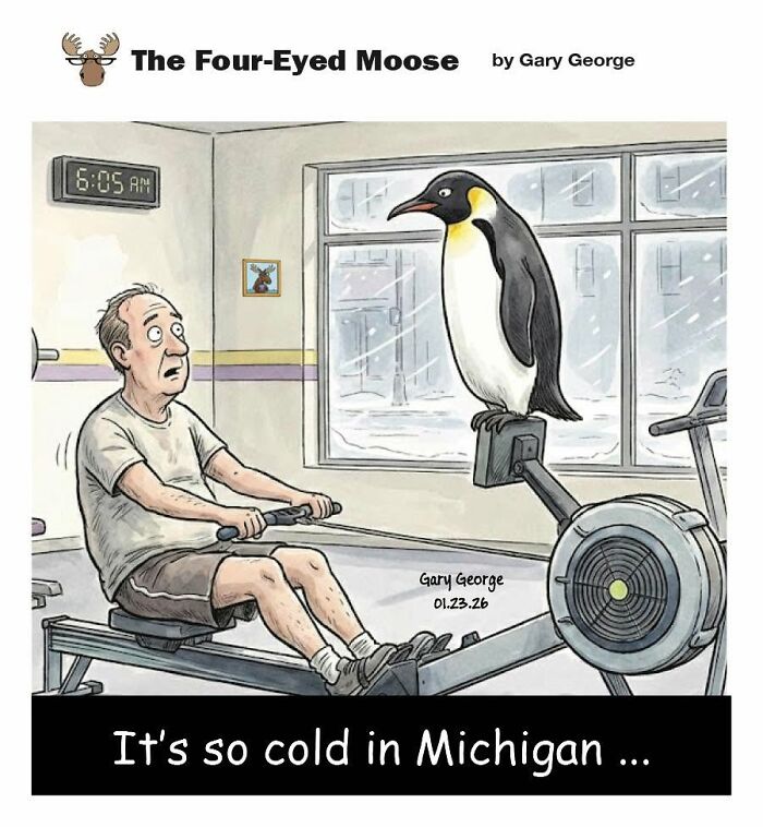 Gary George Turns Everyday Situations Into Cleverly Absurd Comics (30 Pics)