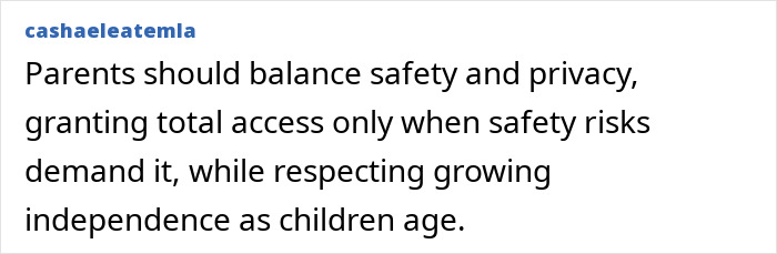 Text about balancing safety and privacy in parent child relationships Text about balancing safety and privacy in parent child relationships