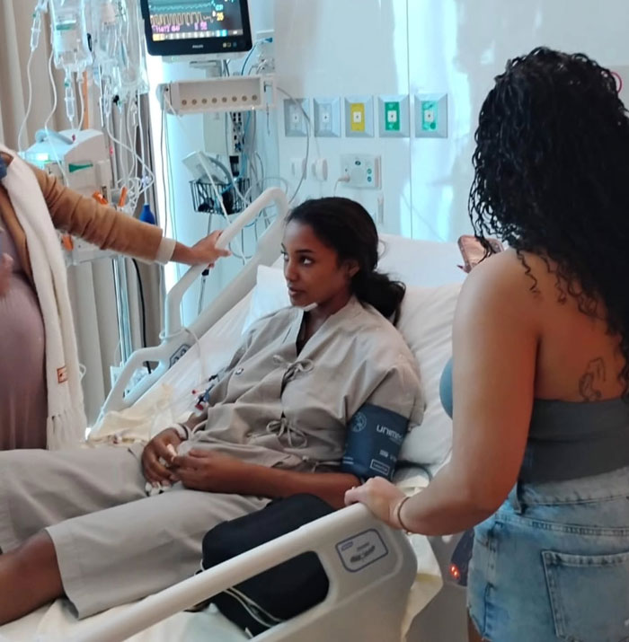 Miss Universe Jamaica Gabrielle Henry resting in hospital bed after fall Miss Universe Jamaica Gabrielle Henry resting in hospital bed after fall