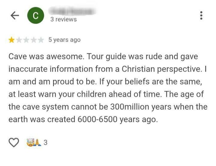 A screenshot of a customer review, highlighting customers who clearly need a reality check.