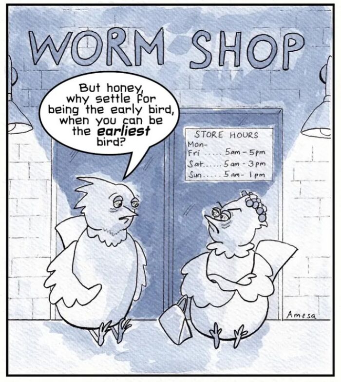 22 Clever Comics By Amesa That Turn Everyday Words Into Unexpected Jokes