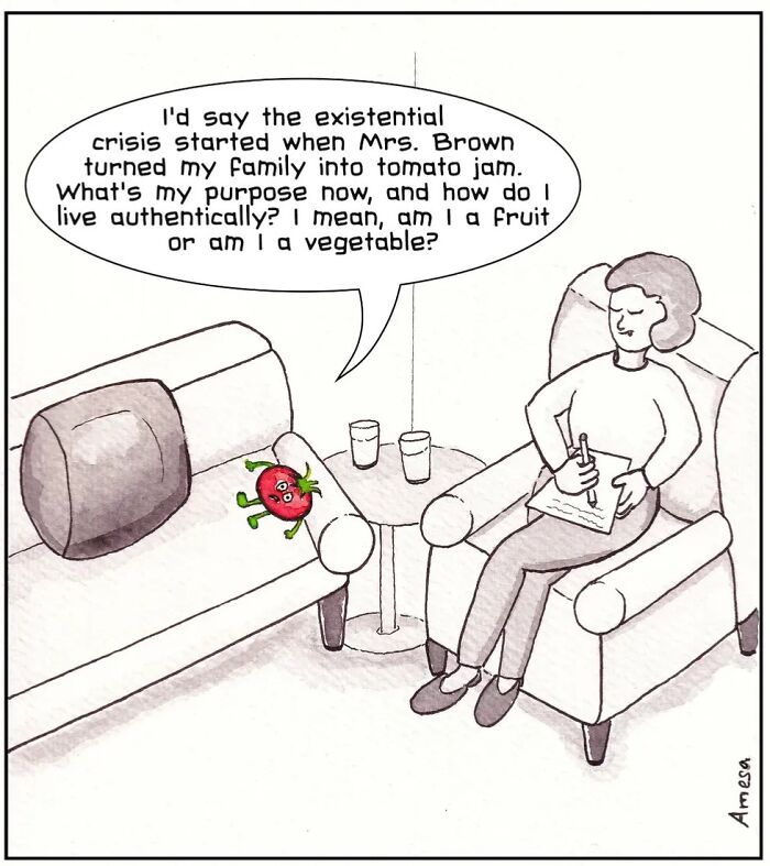 22 Clever Comics By Amesa That Turn Everyday Words Into Unexpected Jokes