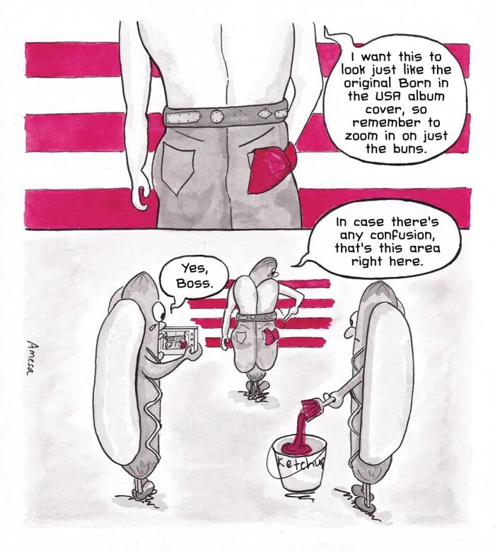 22 Clever Comics By Amesa That Turn Everyday Words Into Unexpected Jokes