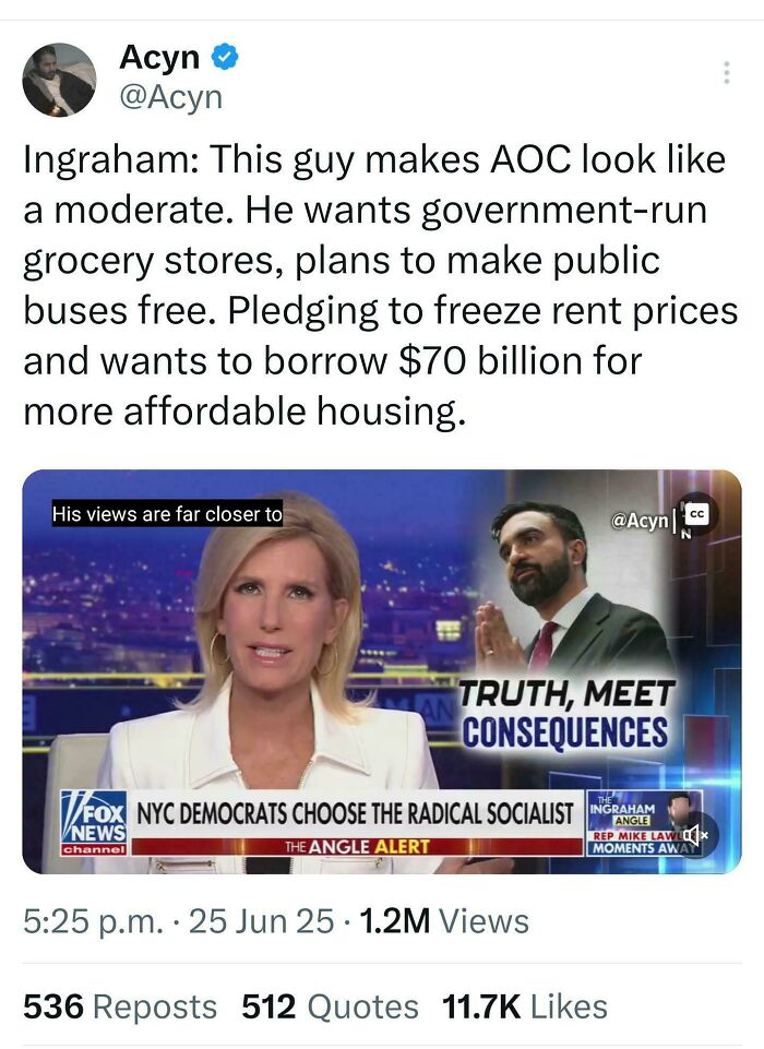 A social media post with the title Eat The Rich Moments featuring Laura Ingraham discussing a politician.