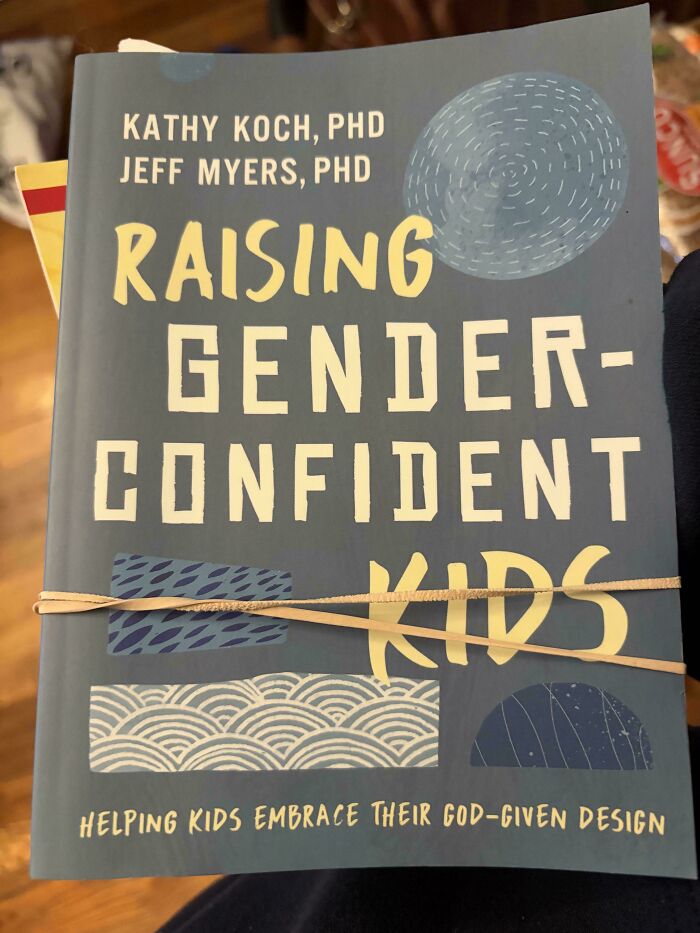 A book titled Raising Gender-Confident Kids, addressing issues in a horrid and sad world.