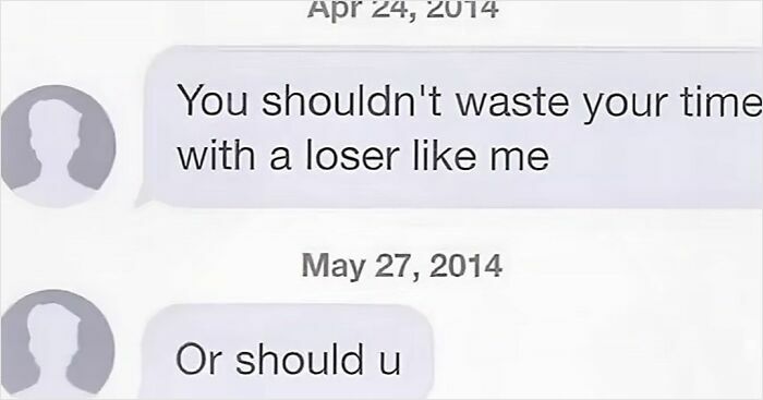 A screenshot of text messages showing a change of heart, highlighting the internet at its most unfiltered.