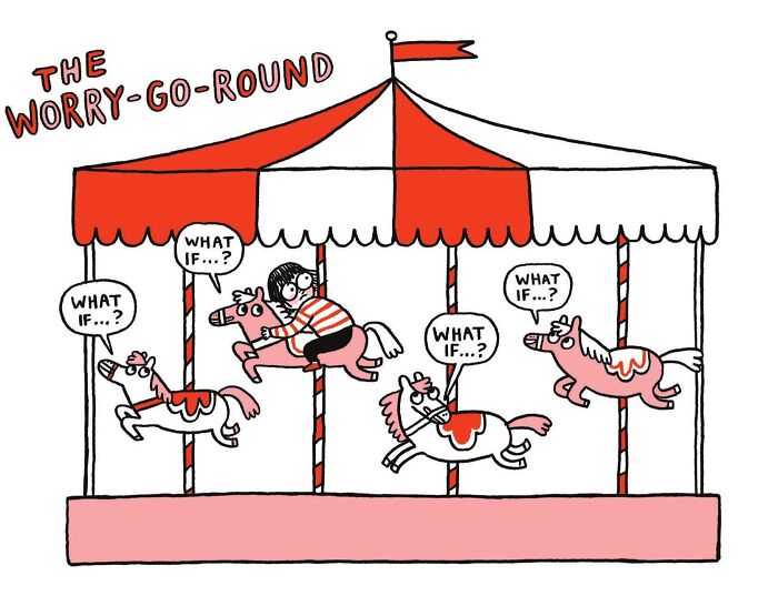 Artist Turns Her Lifelong Struggles With Anxiety Into An Imaginary Theme Park In 18 Relatable Illustrations