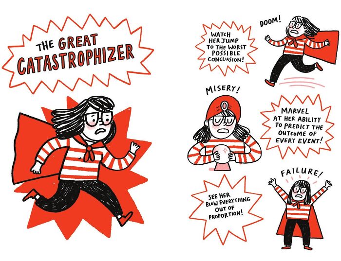 Artist Turns Her Lifelong Struggles With Anxiety Into An Imaginary Theme Park In 18 Relatable Illustrations