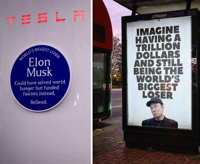 Chaotic Good Posts: Elon Musk labels as the world's biggest loser, inspiring others to be a hero.