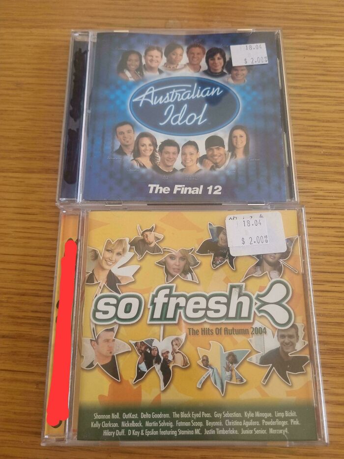 Two classic CDs, Australian Idol and So Fresh, evoke nostalgic Aussie memories.