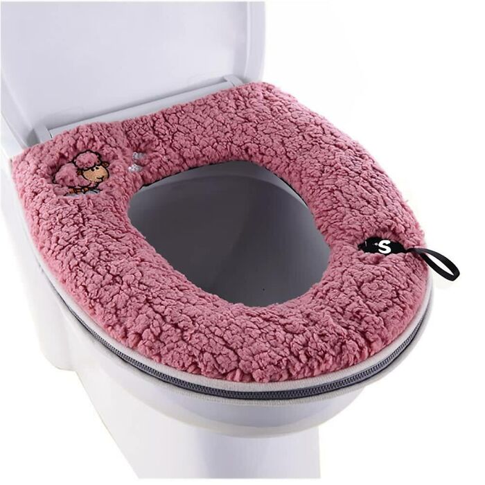 A pink fluffy toilet seat cover, a nostalgic Aussie memory that many grew up with.