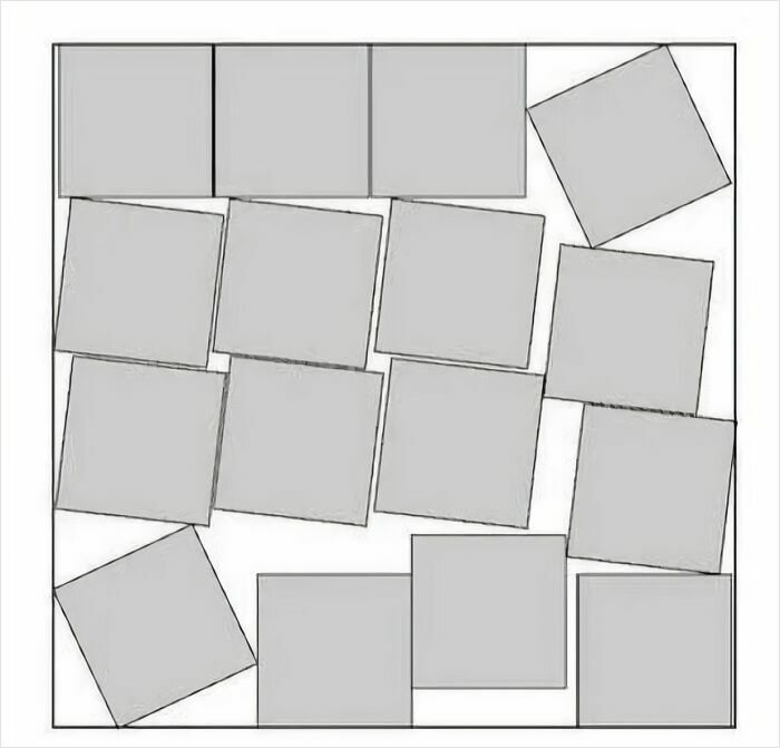 An optical illusion with multiple gray squares, some appearing to be removed, an example of online lies.