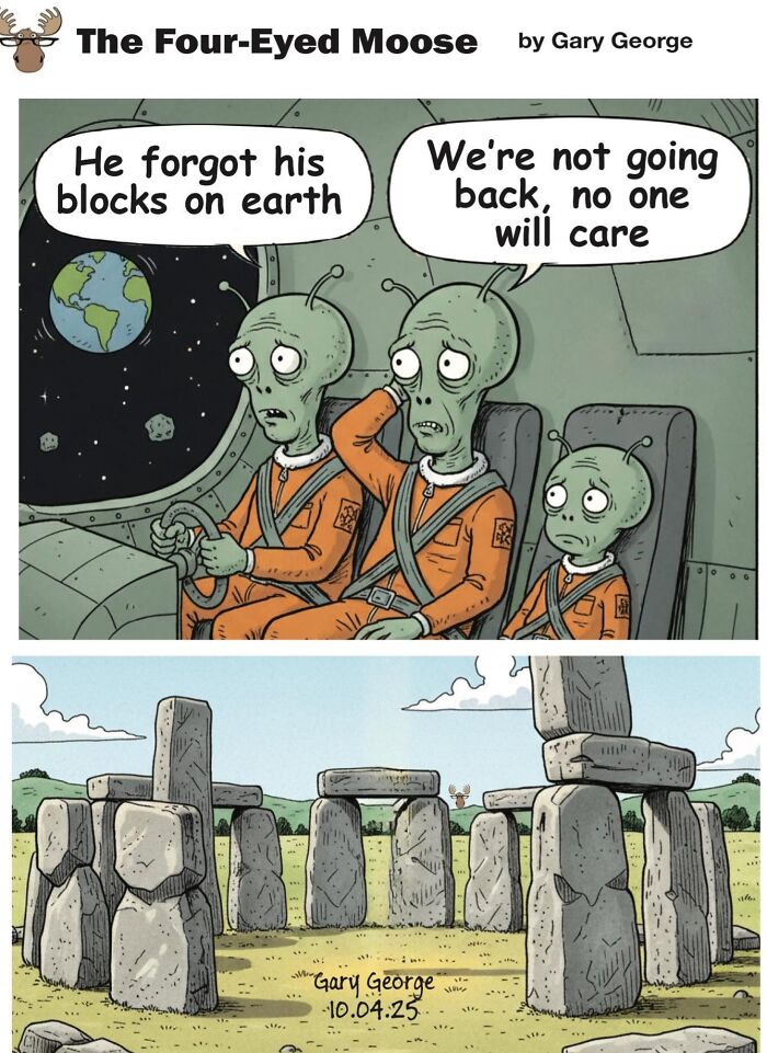Gary George Turns Everyday Situations Into Cleverly Absurd Comics (30 Pics)