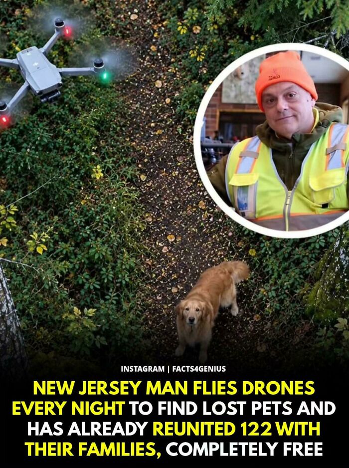 This New Jersey Man Flies Drones Every Night To Find Lost Pets For Free. He’s Already Reunited Over 122 Families