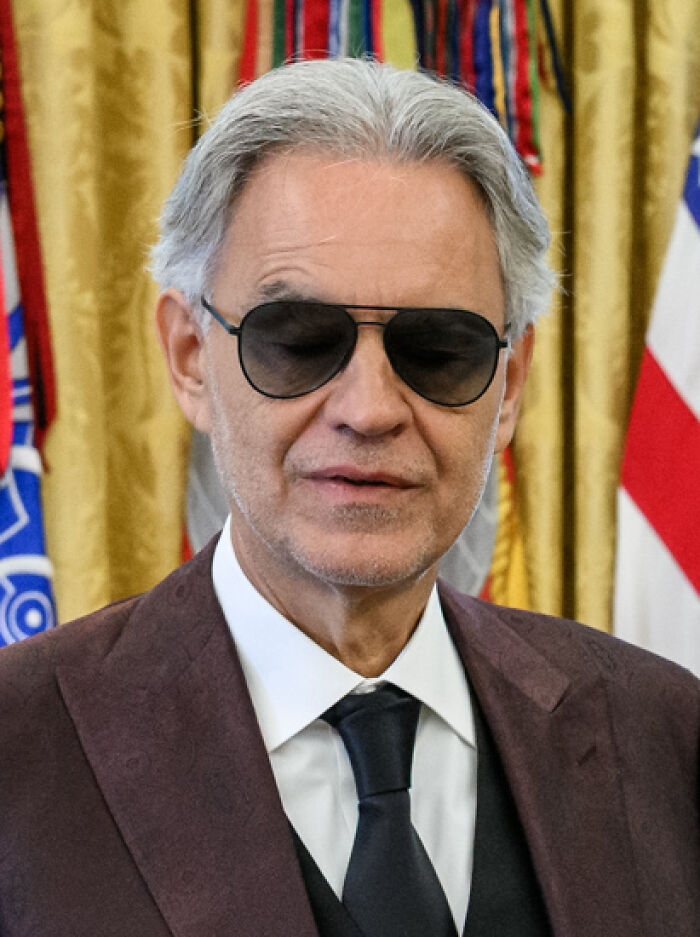 Singer and Songwriter Andrea Bocelli, 68